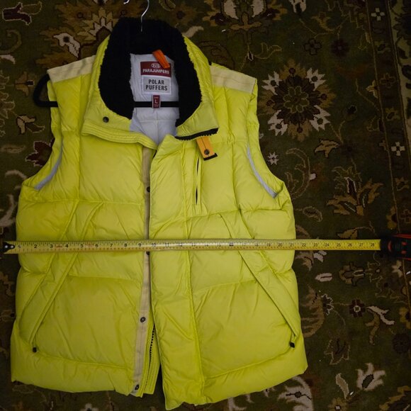 parajumpers puffer vest yellow/neon Like new large - Picture 7 of 7